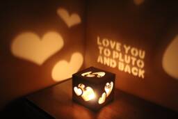 Personalized Gift For Her, Anniversary For Girlfriend, Romantic Bedroom Decor Women, Love You To Pluto & Back Secret Box - thumbnail 1
