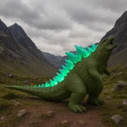 Godzilla Night Light 3D Printed Colour Changing Led Kaiju Lamp With Remote Monster Movie Desk D??cor Unique Gamer Gift For Him - thumbnail 3