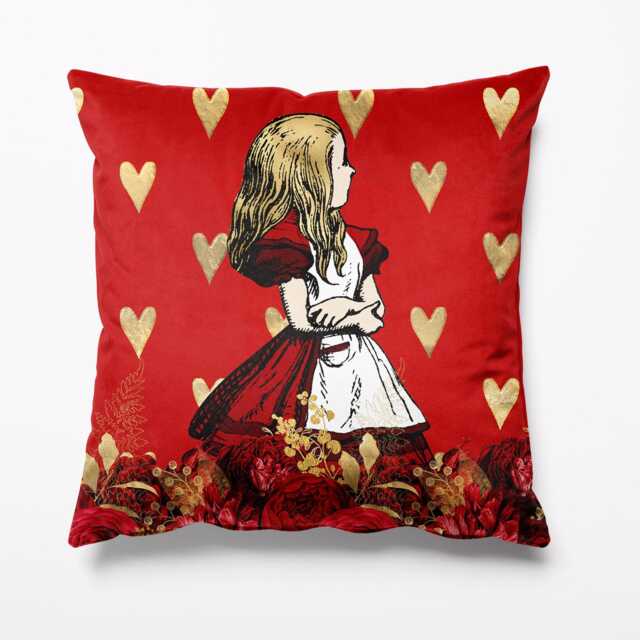 Alice in Wonderland Cushion Velvet 18 - image 1