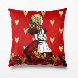 Alice in Wonderland Cushion Velvet 18 - thumbnail 1