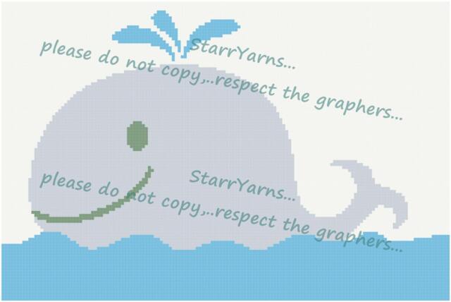 Whale Baby Blanket Crochet Graph Pattern - image 1