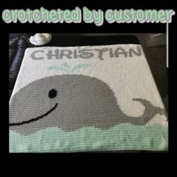 Whale Baby Blanket Crochet Graph Pattern - thumbnail 2