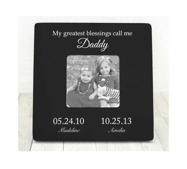 Fathers Day Gift For Dad Frame Picture Frame, Photo Daddy My Greatest Blessings - image 1