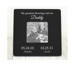 Fathers Day Gift For Dad Frame Picture Frame, Photo Daddy My Greatest Blessings - thumbnail 1