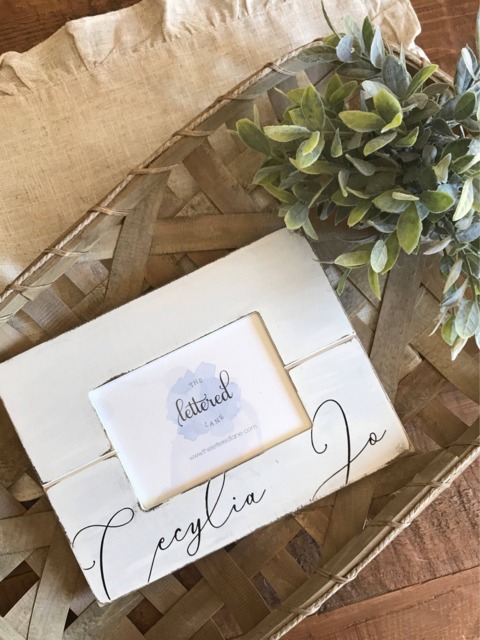 New Baby Gift, Name Picture Frame, Shower Personalized Nursery Decor, Ultrasound Announcement - image 1
