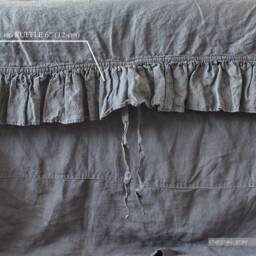 Handmade Ruffle Linen Duvet Cover Soft Stonewashed Bedding - thumbnail 4