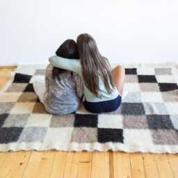 Squares Rug Wool Handwoven Geometric Pattern - thumbnail 2