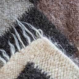 Squares Rug Wool Handwoven Geometric Pattern - thumbnail 4
