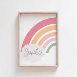 Rainbow Bedroom Prints, Set Of 3 Bible Girls Decor, Nursery Christian Wall Art, Playroom - thumbnail 2