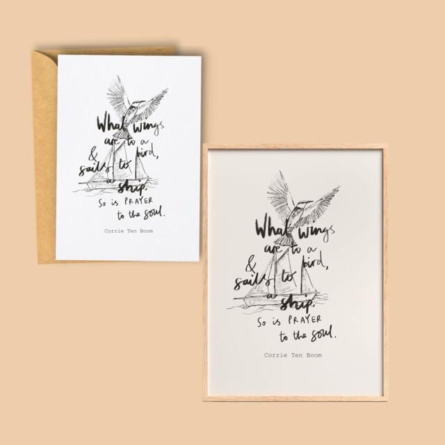 Prayer Quote Corrie Ten Boom Card/Print Digital Download - image 1