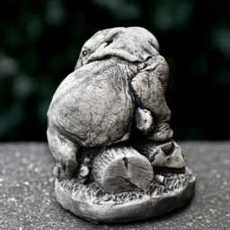 Gothic Elephant Sculpture Concrete Statue Cement Animal Figurine Front Door Decoration Handmade Decor Elephant Lover Gift - thumbnail 4