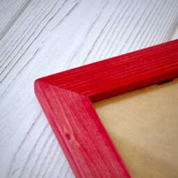 A4 Picture Frame Rustic Red Photo Vintage Wedding Gift Wall Decor Shabby Chic - thumbnail 2