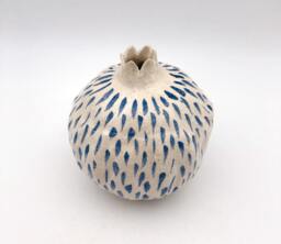 Ceramic Pomegranate, Home Decor, Judaica Art, Handmade Vase, Pomegranate Fruit Vase