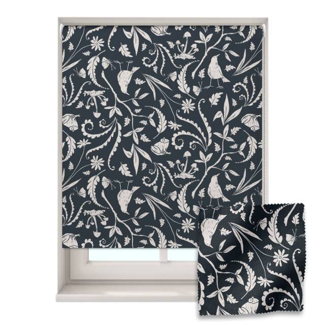 Dark Forest Hares Roller Blind, Nursery Roller Blind, Guess How Much I Love You, Made To Measure, Blackout Blind - image 1