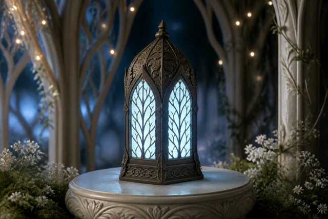 Elven Inspired Lamp V2 Mains Usb Mythical Magical Gothic Occult Light - image 1