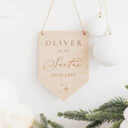 Santa's Nice List - Christmas Eve Box Filler Children's Decor Sign Certificate December - thumbnail 2
