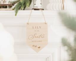 Santa's Nice List - Christmas Eve Box Filler Children's Decor Sign Certificate December - thumbnail 1