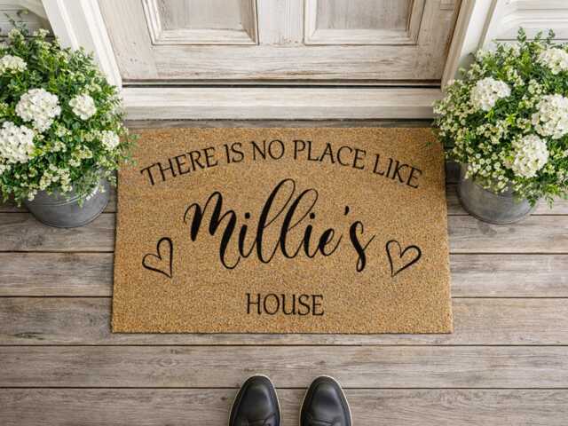 No Place Like This House - Custom Name Welcome Mat Fun Party Venue Sign - image 1