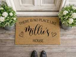 No Place Like This House - Custom Name Welcome Mat Fun Party Venue Sign - thumbnail 1