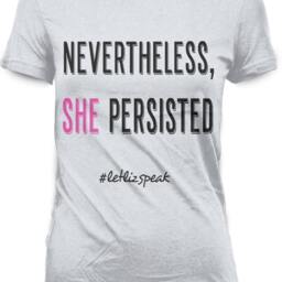 Nevertheless, She Persisted T-Shirt - Elizabeth Warren Political Feminist T-Shirt Coretta Scott King Democrat Shirt - thumbnail 2
