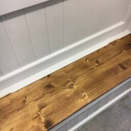 Shabby Chic Monks Bench/Pew With Storage - thumbnail 2