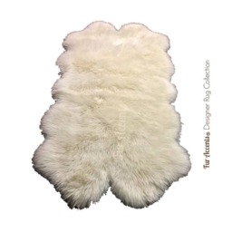 Plush Faux Fur Area Rug - Shaggy Sheepskin Pelt Throw, Usa Made - thumbnail 2