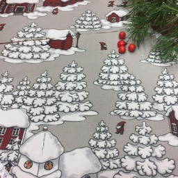 Handmade Christmas Tree Skirt Swedish Scandinavian Design - thumbnail 2