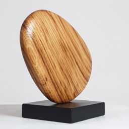 Hand Carved Oak Sculpture Home Decor - thumbnail 3