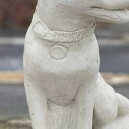 Large Concrete Dog Statue Sitting Stone Decor Pet Memorial Figurine Handmade Puppy Scupture Outdoor Cement Ornament Lover Gift - thumbnail 2