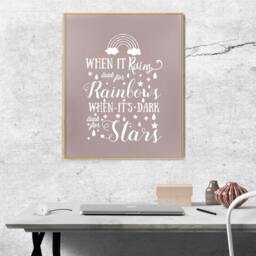 Rainbows & Stars Vinyl Wall Decal - Inspirational Nursery Decor - thumbnail 2