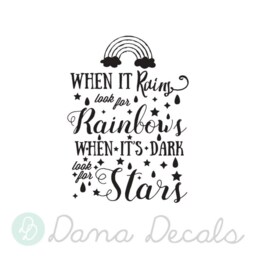 Rainbows & Stars Vinyl Wall Decal - Inspirational Nursery Decor - thumbnail 3