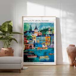 Kingston Upon Thames Art Print England Travel Poster - thumbnail 2