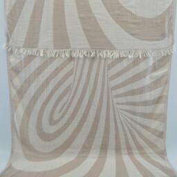 "Double Face Towel, Turkish Towel, Shower Towel, Beige & Cream Towel, Spa Towel, Organic Towel, Peshtemal, 34""x65" - thumbnail 2