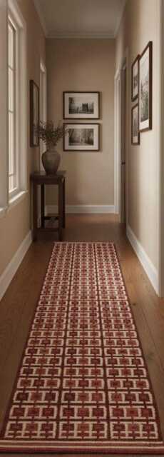 Handmade Scandinavian Kilim Wool Runner Rug, Geometric Bohemian Decor Rug - image 1