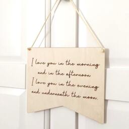 Wooden Sign With Quote, Boho Decoration Baby Room, Nursery Decor, Holz Baby Zimmer, Kidzimmer - thumbnail 2