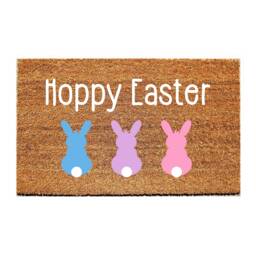 Custom Doormat - Hoppy Easter Bunnies - thumbnail 1