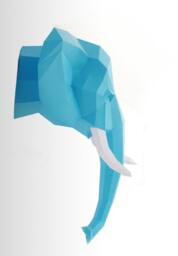 "Paper Trophy Elephant, ""The Big Five" - thumbnail 3