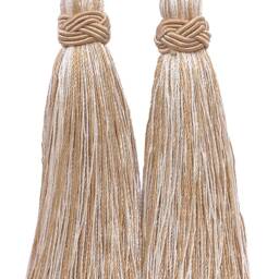 "D??copro Double Tassel Curtain & Drapery Tieback/Holdback, 4"", 26" - thumbnail 3