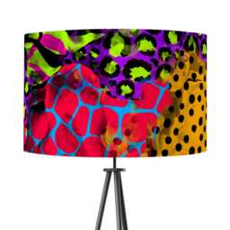 Lampshade Animal Leopard Print Neon Velvet - Drum Lamp Shade 25cm 30cm 35cm 40cm 45cm Table Lamp Shade, Ceiling Shade, Pendant - thumbnail 2