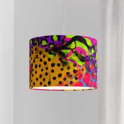 Lampshade Animal Leopard Print Neon Velvet - Drum Lamp Shade 25cm 30cm 35cm 40cm 45cm Table Lamp Shade, Ceiling Shade, Pendant - thumbnail 4