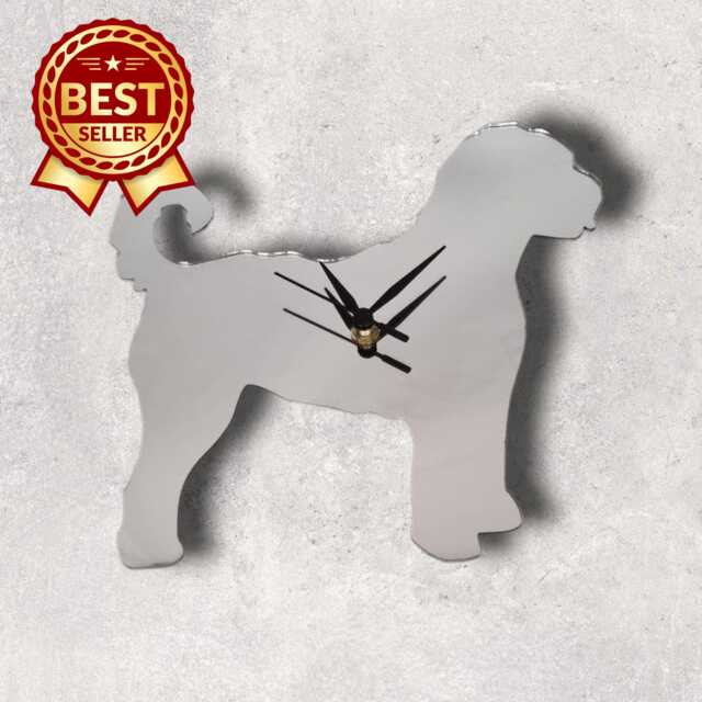 Your Dog Breed Acrylic Clock - Many Colours & Breeds Available - Bespoke Shapes & Sizes Made - image 1