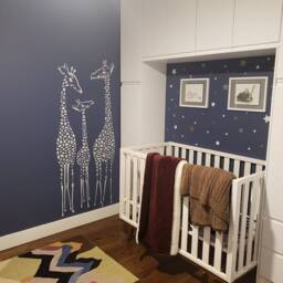 Giraffe Family Vinyl Wall Decal Safari Nursery Decor Ww220 - thumbnail 3