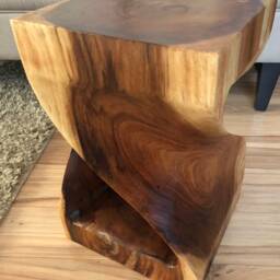 Twisted Suar Wood Side Table 18 - thumbnail 3