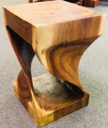 Twisted Suar Wood Side Table 18