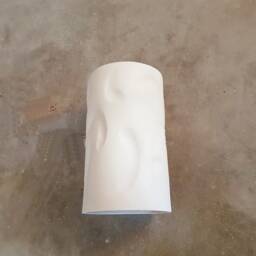 Handmade Ceramic Wall Sconce Modern Cylinder Led Light Fixture - thumbnail 4