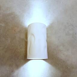 Handmade Ceramic Wall Sconce Modern Cylinder Led Light Fixture - thumbnail 2