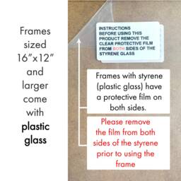 Scandi Distressed Wood Photo Frame Recycled Plastic - thumbnail 4