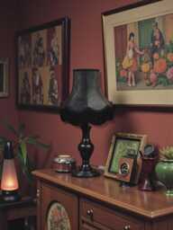 Handmade Black Paisley Fabric Table Lampshade Ceiling Pendants Floor Standard Lamp Shades Candle Clip On Wall Lights - thumbnail 1
