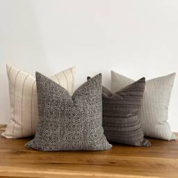 Safari Pillow Grouping - Cover Set, Designer Cover, Brown Boho Covers, Curated Pillow, Hackner Home - thumbnail 1