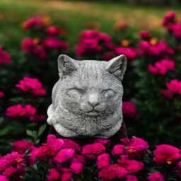 Concrete Lying Cat Statue Sleeping Kitten Figurine Stone Garden Memorial Sculpture Outdoor Yard Ornament Gift For Lover Holiday Gift - thumbnail 2
